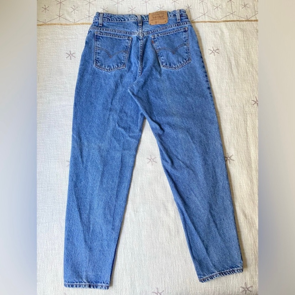Vintage Levis mom jeans orange tab 951 10/12 relaxed fit tapered leg 100% cotton